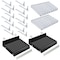Azar Displays Black 8 Compartment Divider Bin Cosmetic Tray, Pushers - 8 Slots per Tray, 2-Pack 225830-8COMP-BLK-2PK - alternate 9